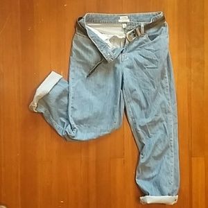Vintage L.L. Bean light wash mom jeans